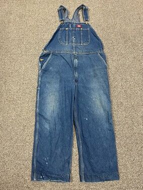 Vtg Dickies Denim Overalls